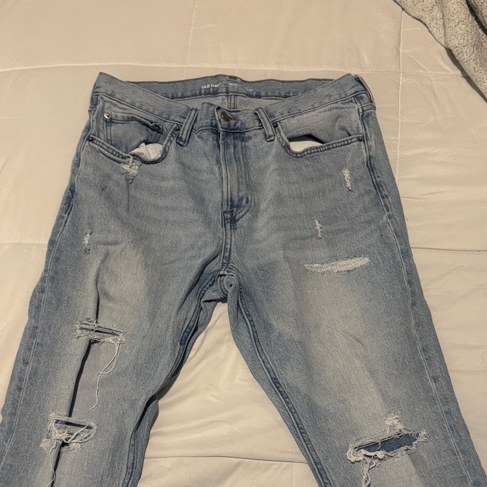 Old Navy Light Blue Men Jeans Slim Straight